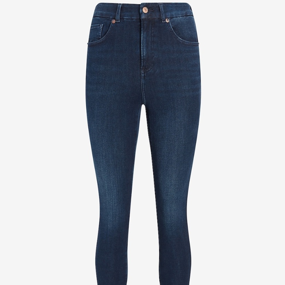 High waist dark jeans, express, size large